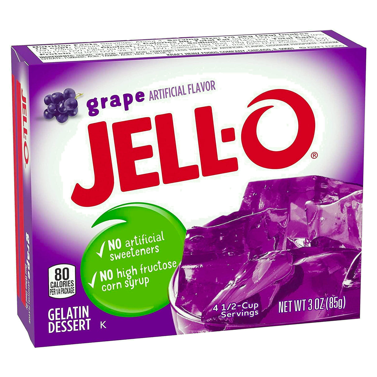 Jell-O Grape Gelatin 3Oz (85G)