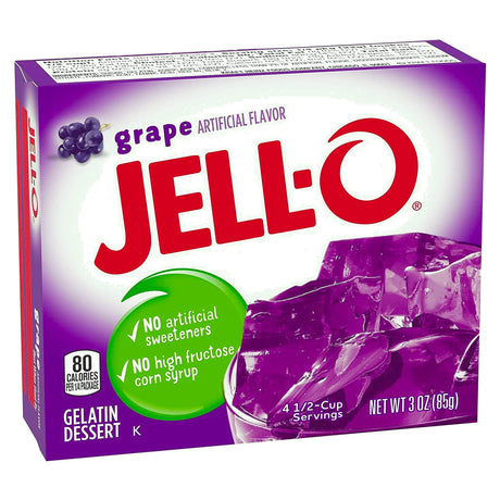 Jell-O Grape Gelatin 3Oz (85G)