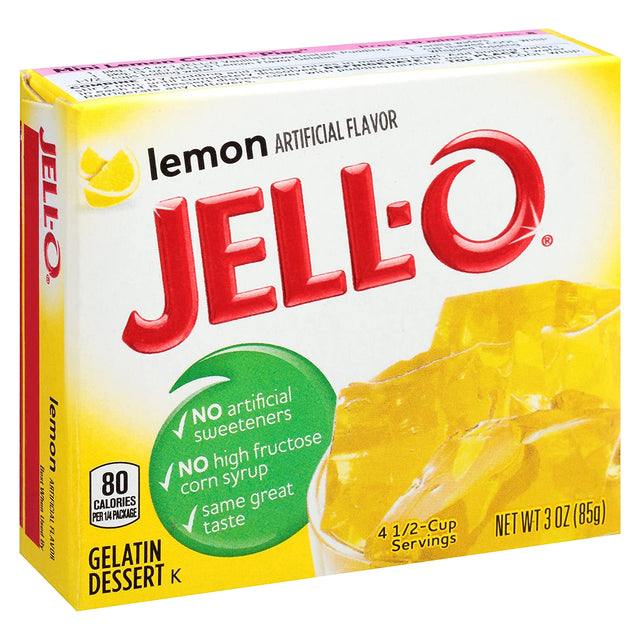 Jell-O Lemon Gelatin 3Oz (85G)