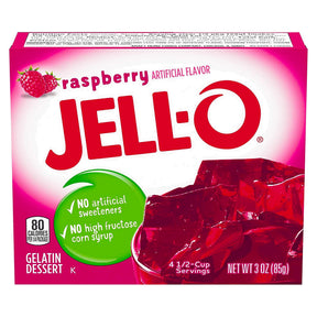 Jell-O Raspberry Gelatin 3Oz (85G)