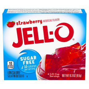Jell-O Sugar Free Strawberry Gelatin 0.3oz