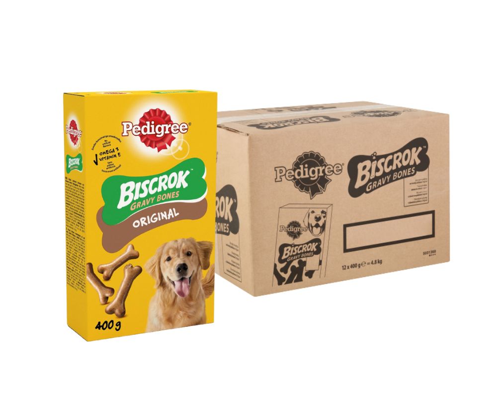 Pedigree Biscrok Gravy Bones 400G (Case of 12)