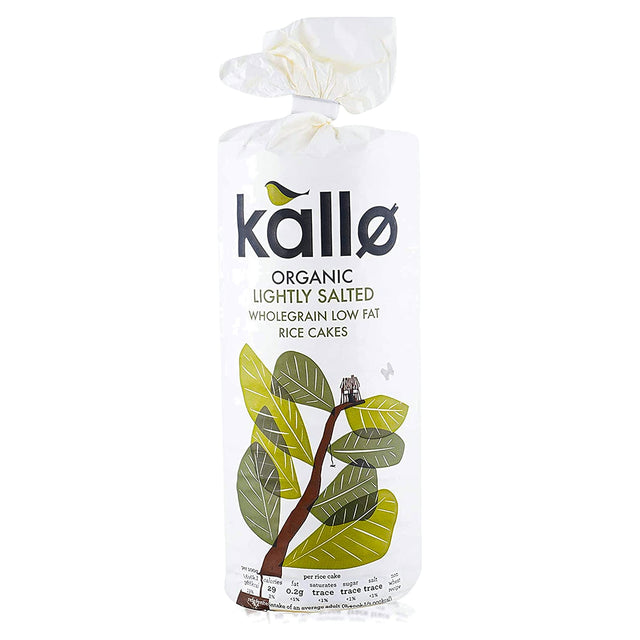 Kallo Organic Rice Cakes Lightly Salted 130G