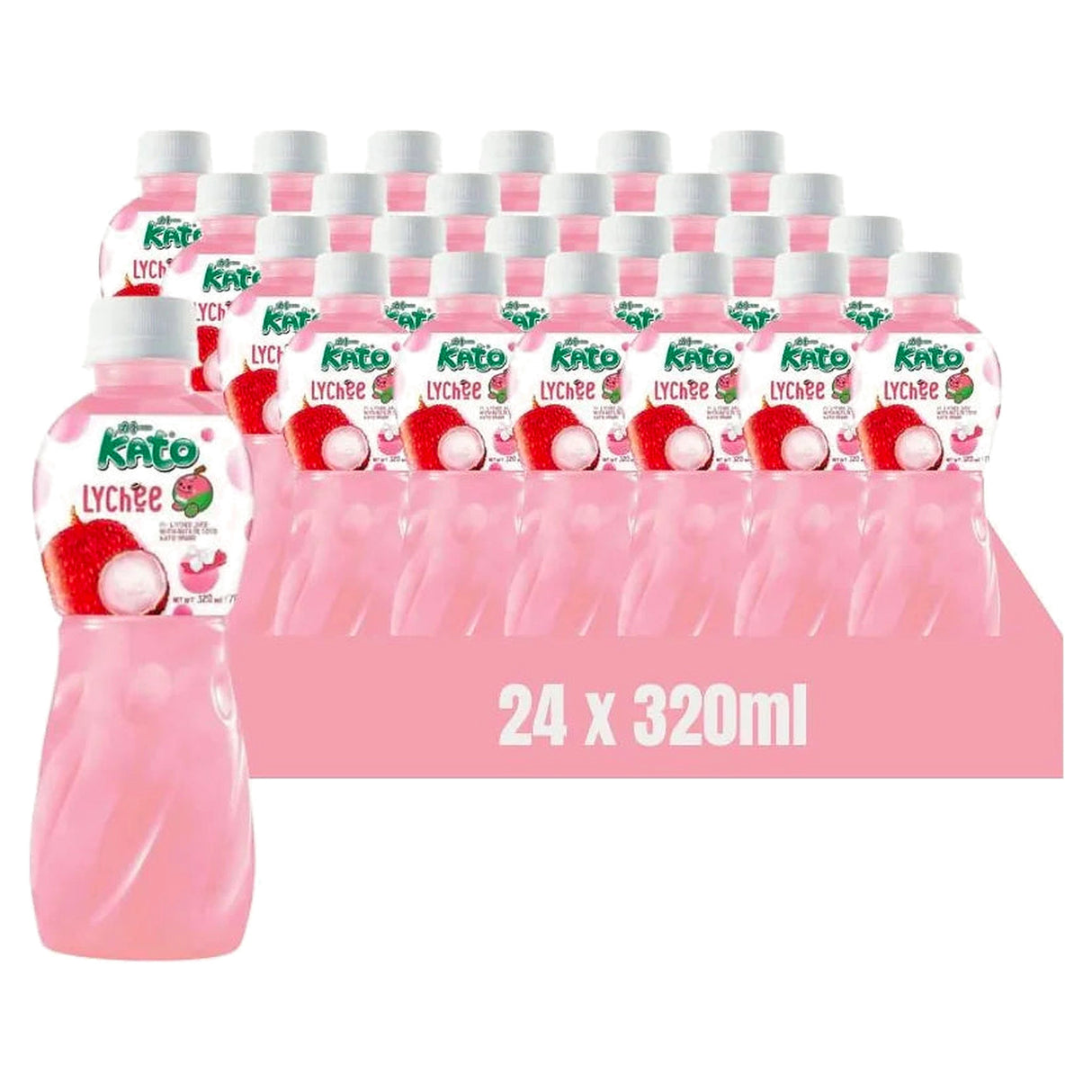 Kato Nata De Coco Lychee Juice 320ml (Case of 24)
