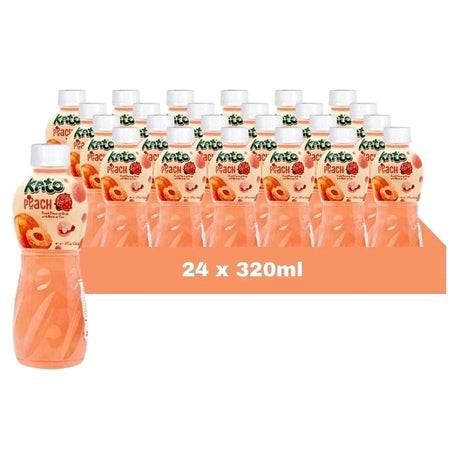 Kato Nata De Coco Peach Juice 320ML (Case of 24)