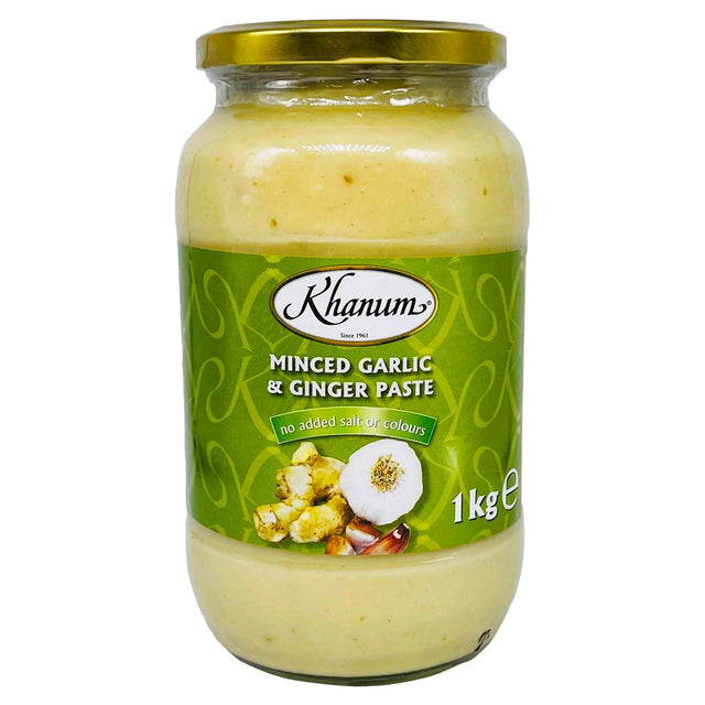 Khanum Minced Ginger And Garlic Paste 1KG