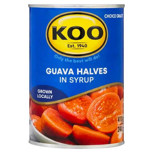Koo Canned Fruit - Guava Halves In Syrup 410G