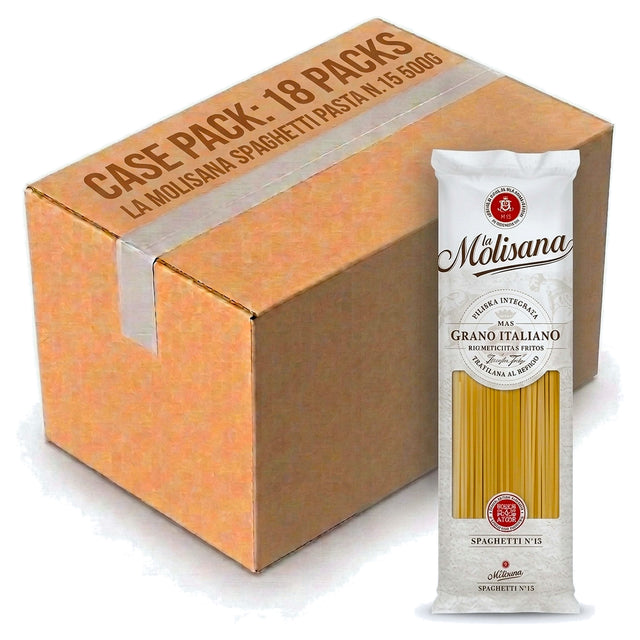 La Molisana Spaghetti Pasta N.15 500G (Case of 18)