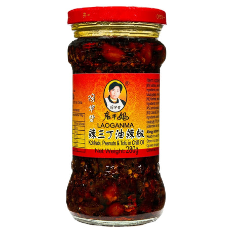 Lao Gan Ma Kohlrabi Peanut & Tofu Chilli Oil 280G