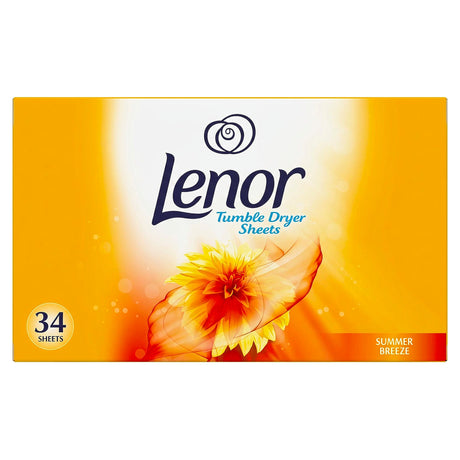 Lenor Tumble Dryer Sheets Summer 34s