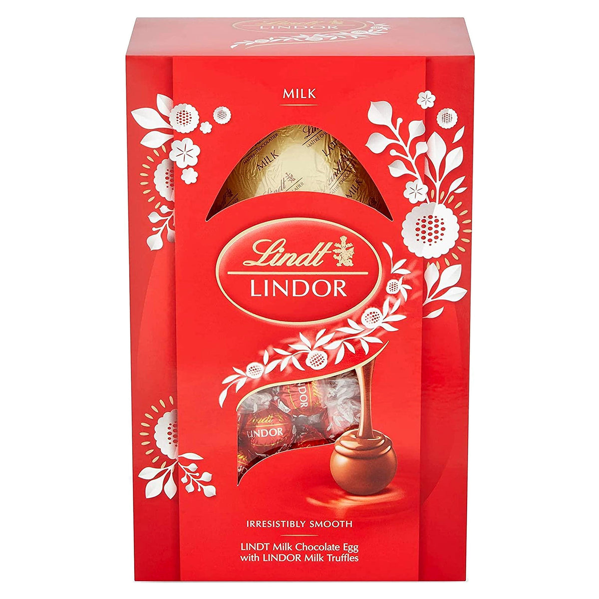 Lindt Milk Chocolate Easter Egg With Lindor Milk Truffles 133G