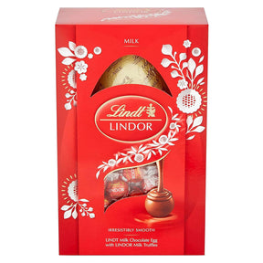 Lindt Milk Chocolate Easter Egg With Lindor Milk Truffles 133G
