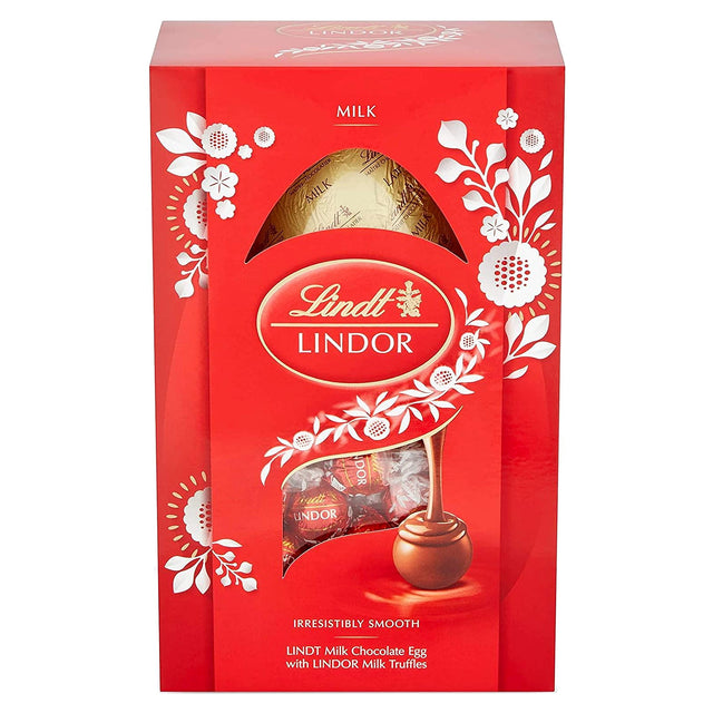 Lindt Milk Chocolate Easter Egg With Lindor Milk Truffles 133G