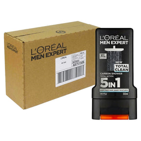 L'Oreal Men Expert 5in1 Total Clean Shower Gel 300ML (Case of 6)