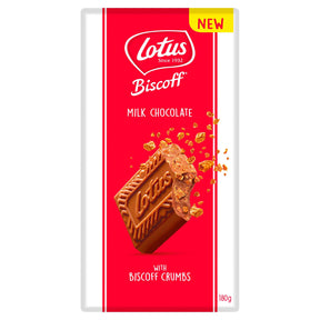 Lotus Milk Chocolate With Biscoff Crumbs 180G