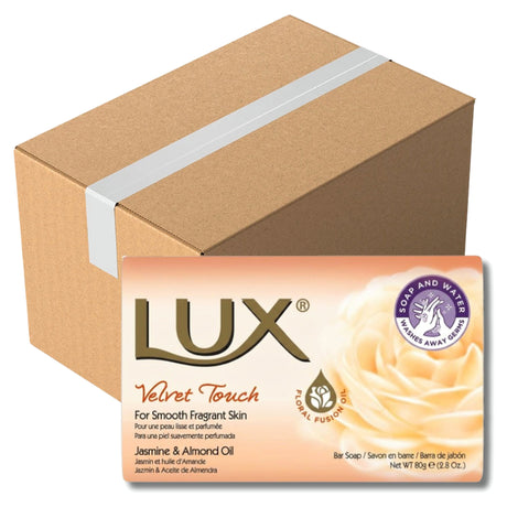 Lux Bar Soap Velvet Touch Jasmine & Almond Oil 80G (Case of 24)