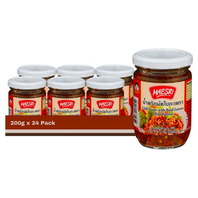 Mae Sri Chilli Paste with Basil (Pad KaPao) 200G (Case of 24)