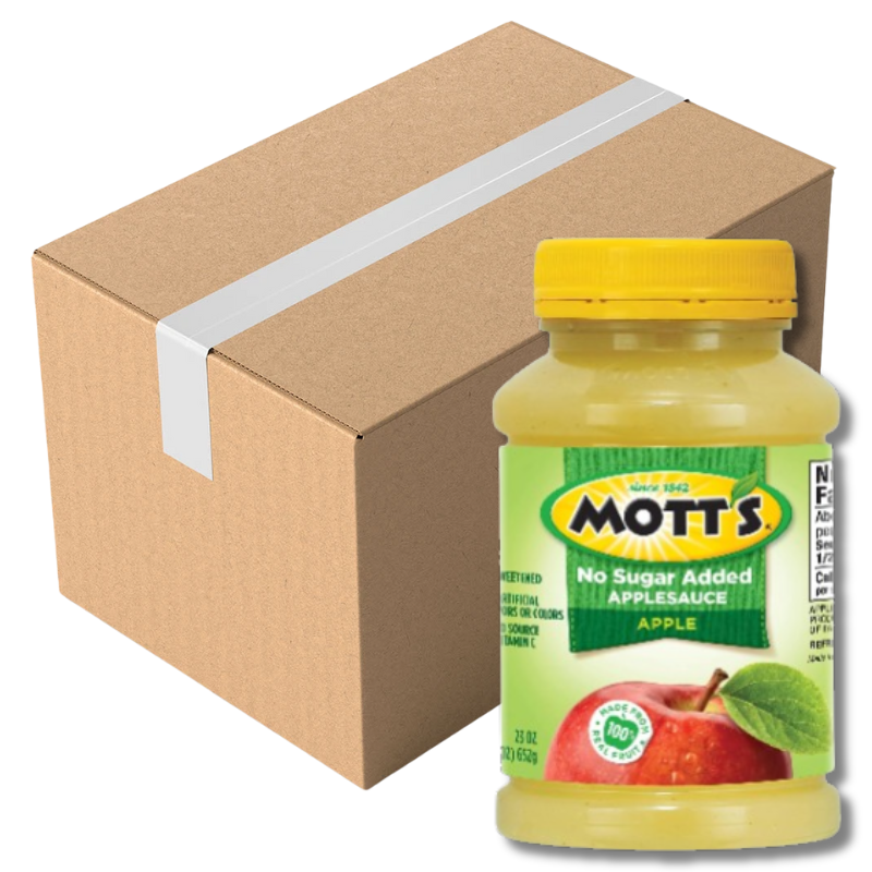 Mott's Apple Sauce No Sugar Added Natural 652G (Case of 12)