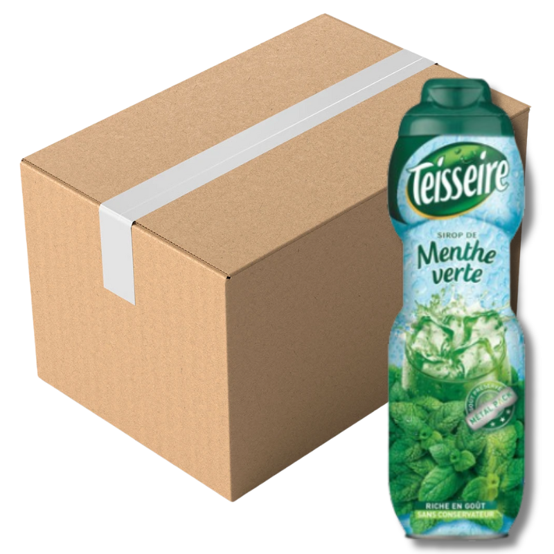 Teisseire Green Mint Cordial 60cl (Case of 12)