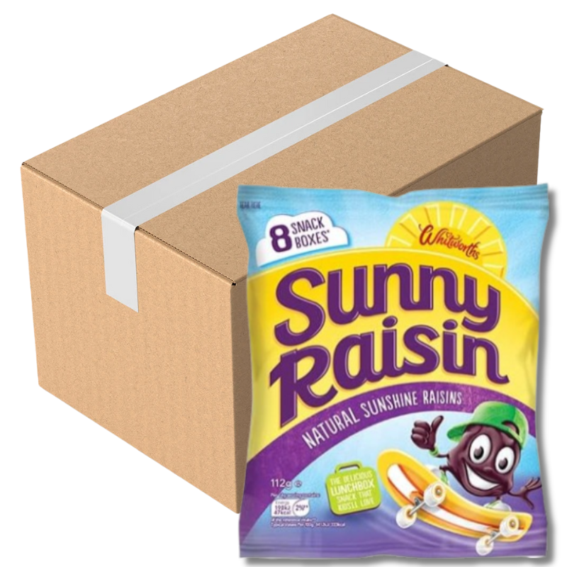 Whitworths Sunny Raisin 8 Pack 112g (Case of 12)