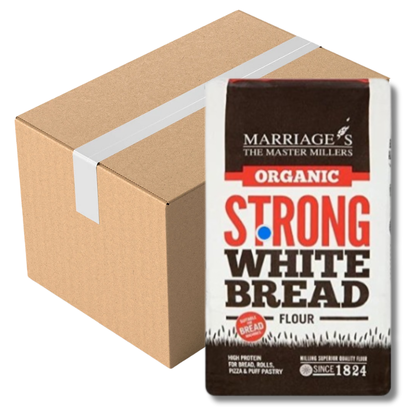 Marriages Millers Organic Strong White 1KG (Case of 6)