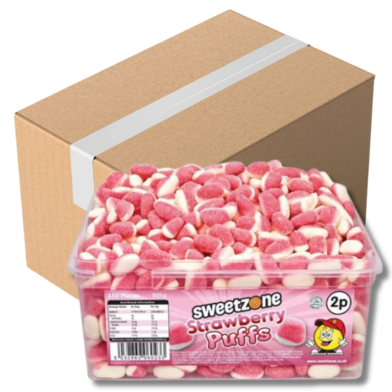 Sweetzone Strawberry Puffs 805G (Case of 6)