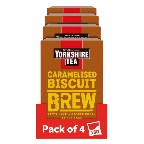 Yorkshire Tea Caramelised Biscuit Brew 40s (Case of 4)