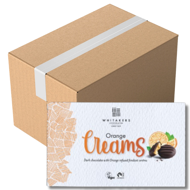 Whitakers Orange Fondant Creams 150G (Case of 14)