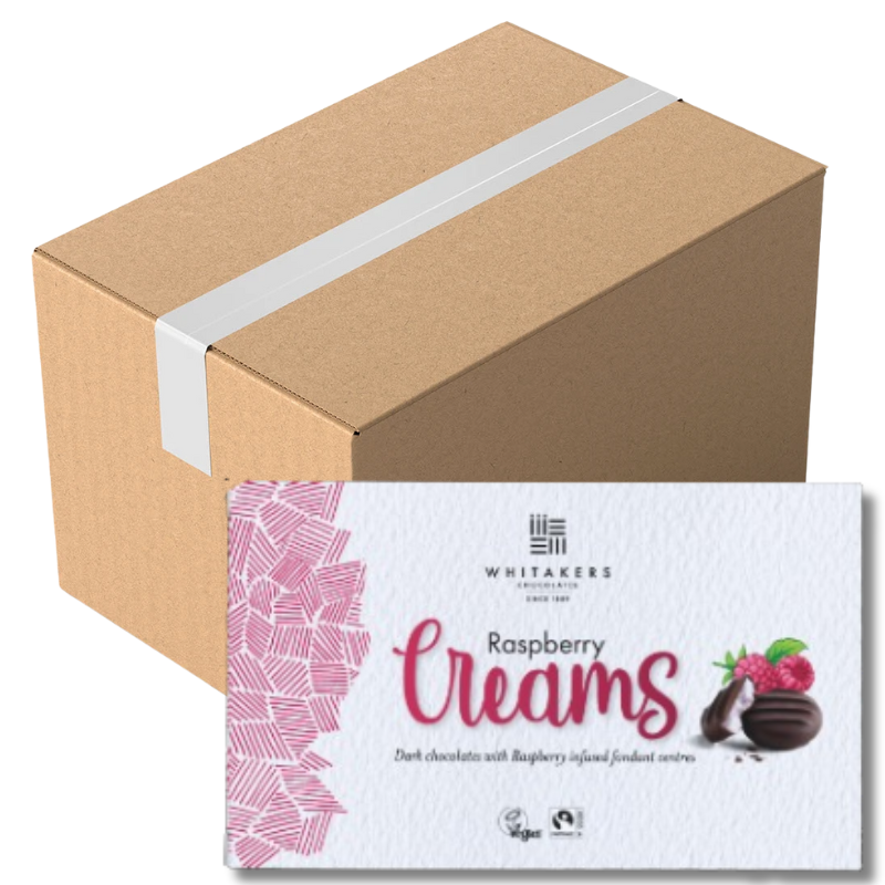 Whitakers Raspberry Fondant Creams 150G (Case of 14)