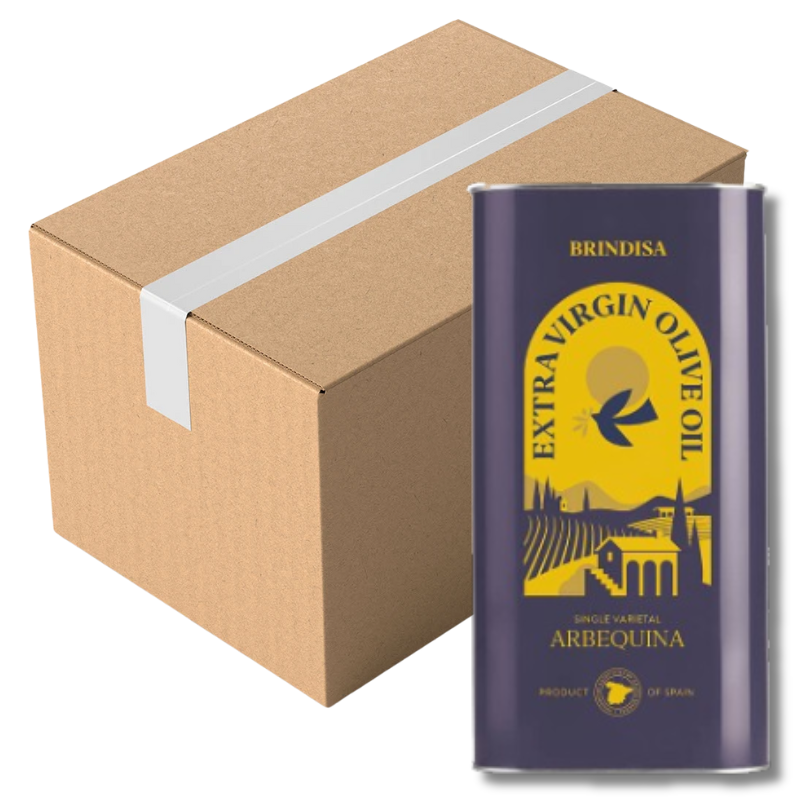 Brindisa 100% Arbequina Extra Virgin Olive Oil 1L (Case of 6)