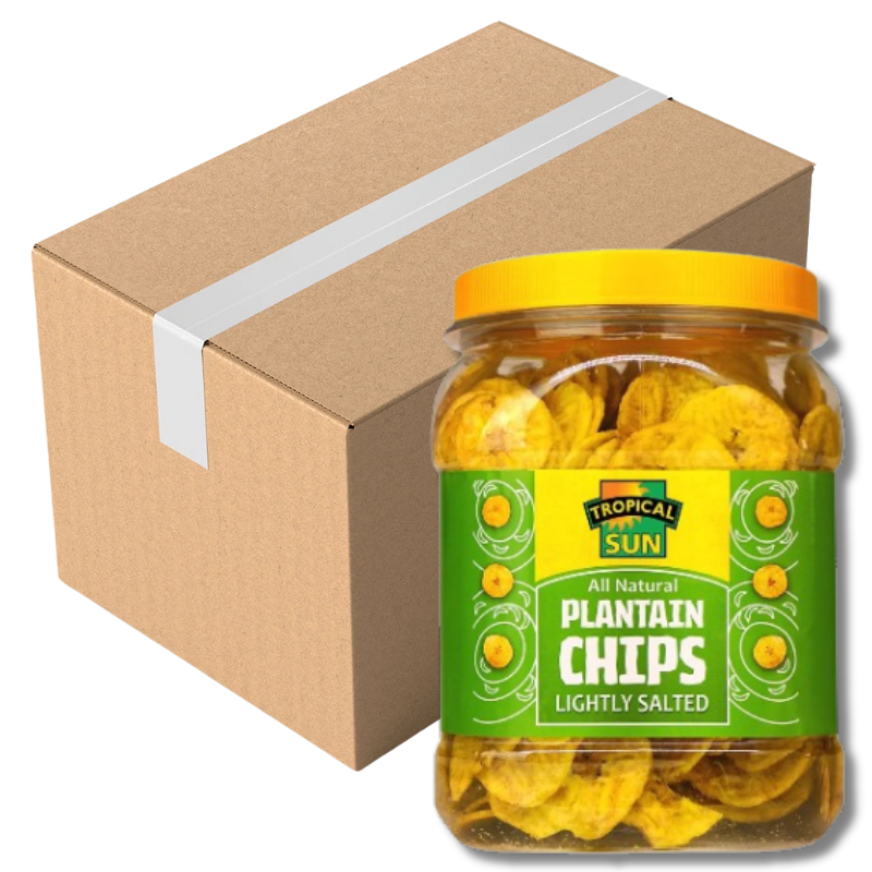 Tropical Sun Plantain Chips Salted 450G (Case of 6)