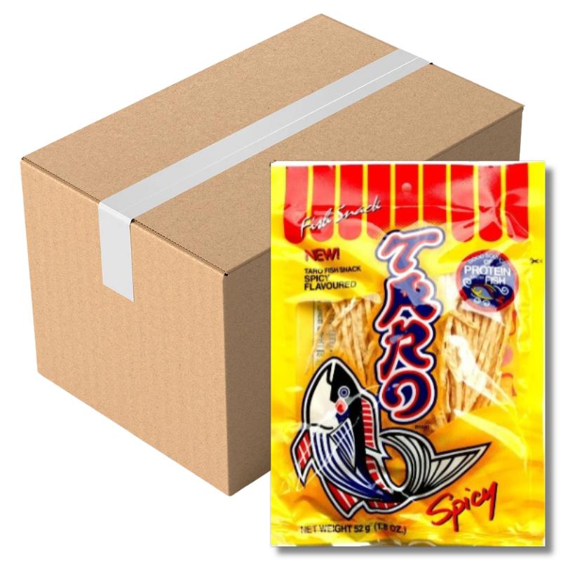 Taro Fish Snack Spicy Flavour 52G (Case of 36)