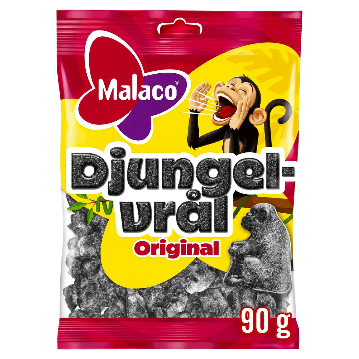 Malaco Djungelvral Salty Liquorice 90G