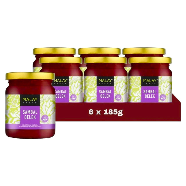 Malay Taste Sambal Oelek Paste 185G (Case of 6)