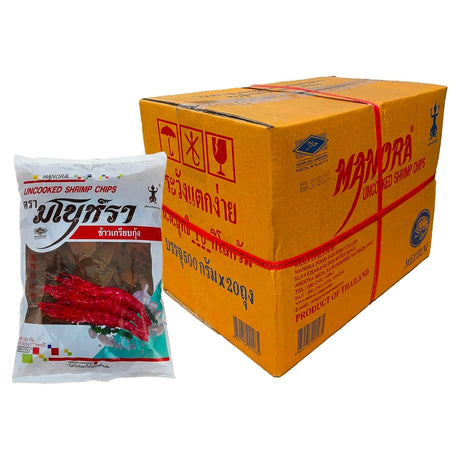 Manora Prawn Crackers 500G (Case of 20)