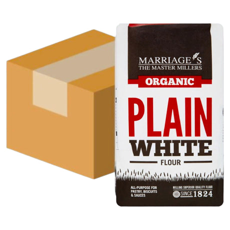 Marriage Millers Organic Plain White 1KG (Case of 6)