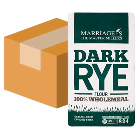 Marriages Millers Dark Rye Flour 1KG (Case of 6)