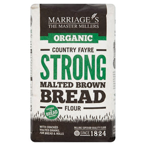 Marriages Millers Organic Country Fayre Malted Brown 1KG