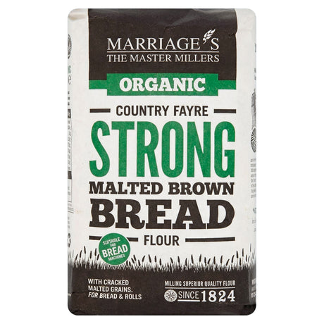 Marriages Millers Organic Country Fayre Malted Brown 1KG
