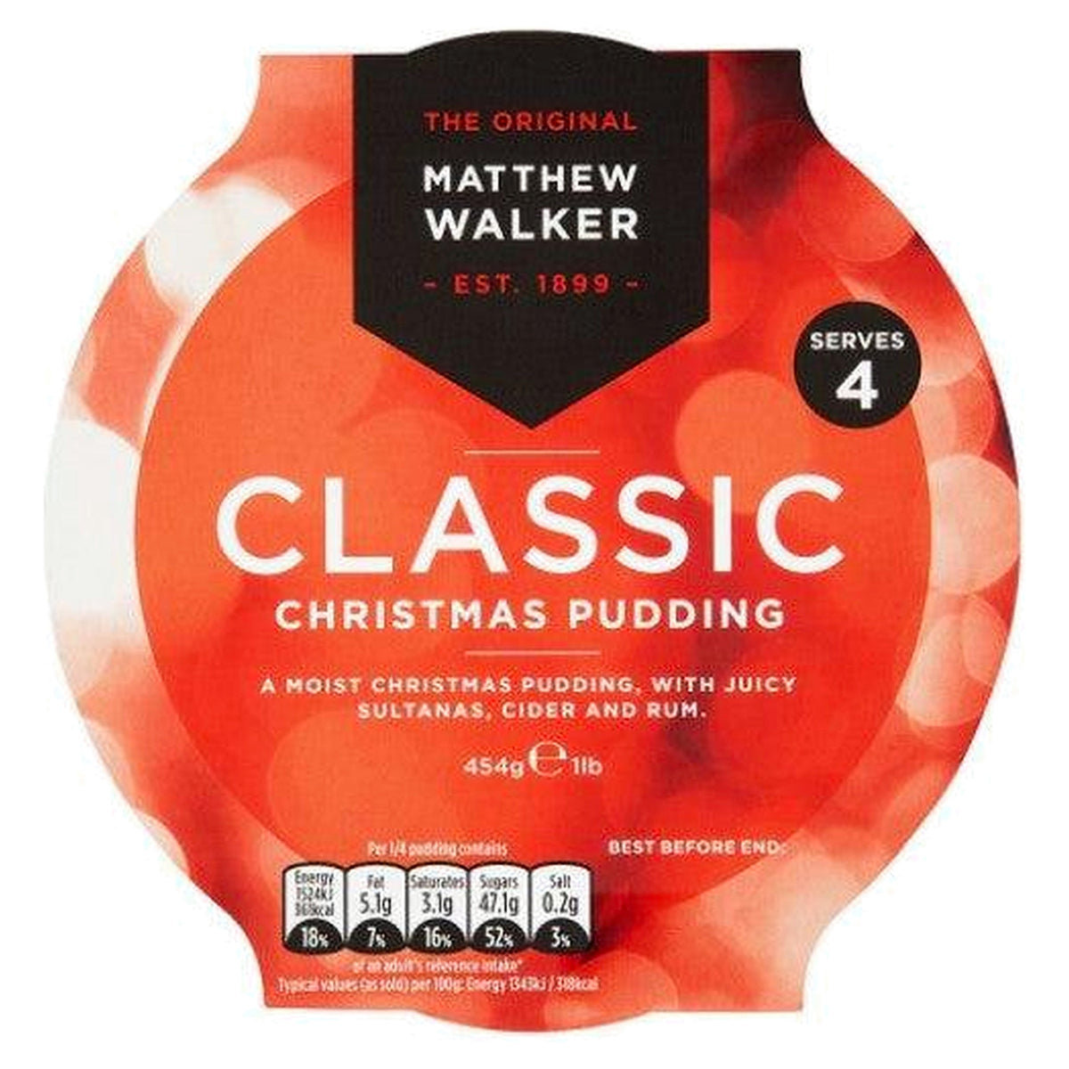 Matthew Walker Classic Christmas Pudding 400G