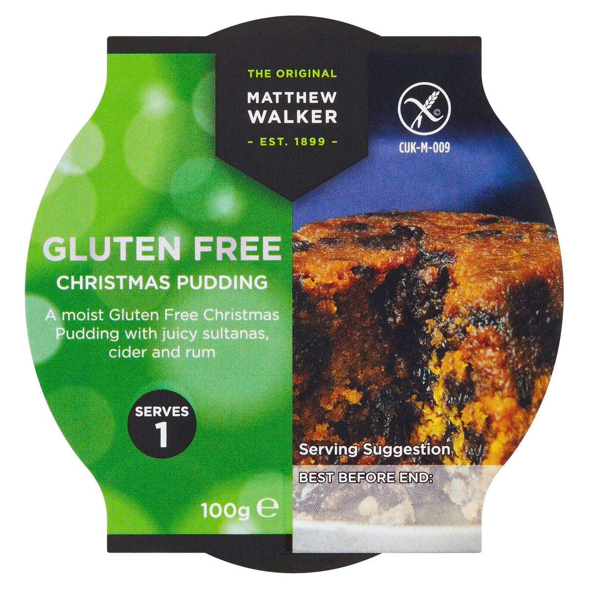 Matthew Walker Gluten Free Christmas Pudding 100G