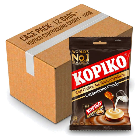 Kopiko Cappuccino Candy Bag 100G (Case of 12)