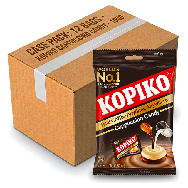 Kopiko Cappuccino Candy Bag 100G (Case of 12)