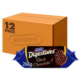 McVitie's Dark Chocolate Digestives 266G (Case of 12)