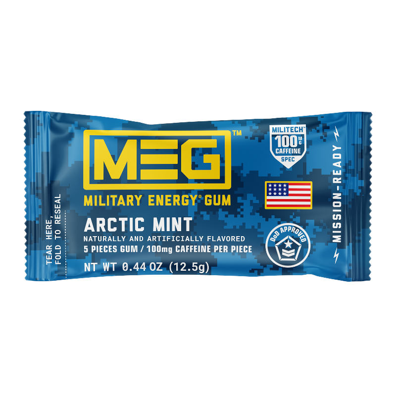 Military Energy Gum Pouch Arctic Mint 0.44oz (12.5g)