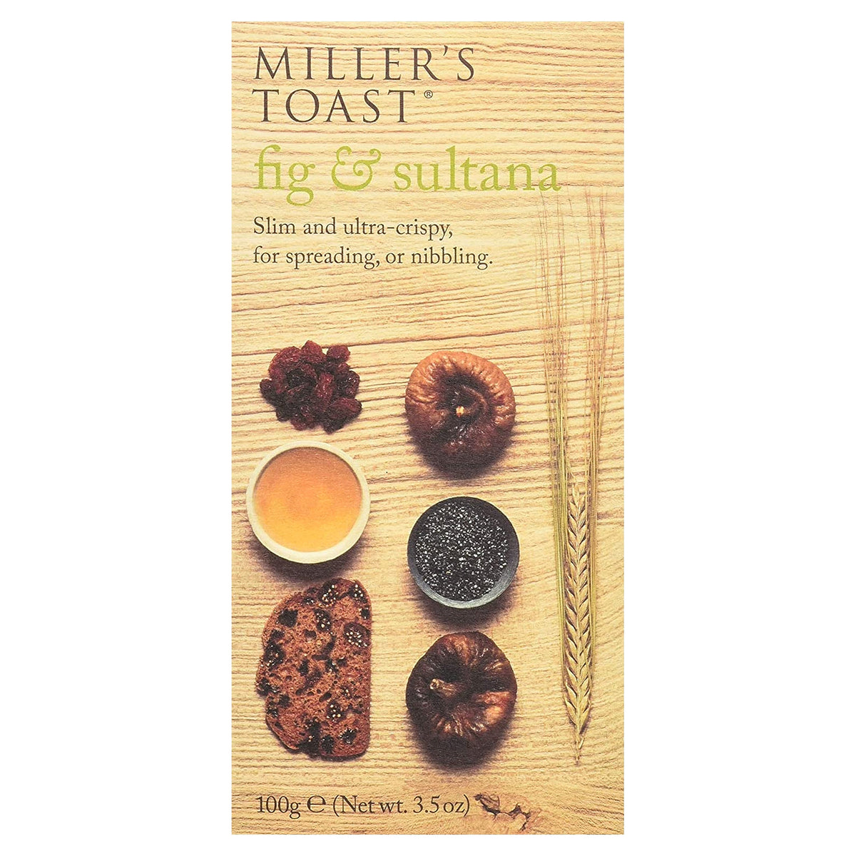 Miller's Toast Fig & Sultana 100G