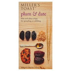 Millers Toast Plum & Date 100G