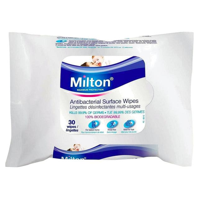 Milton Anti-Bacterial Surface Wipes 30S