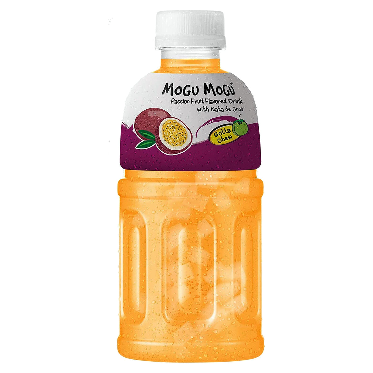 Mogu Mogu Drink With Nata De Coco Passion Fruit Flavour 320Ml