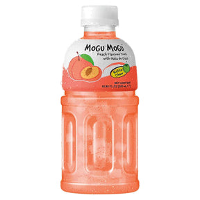 Mogu Mogu Drink With Nata De Coco Peach Flavour 320Ml